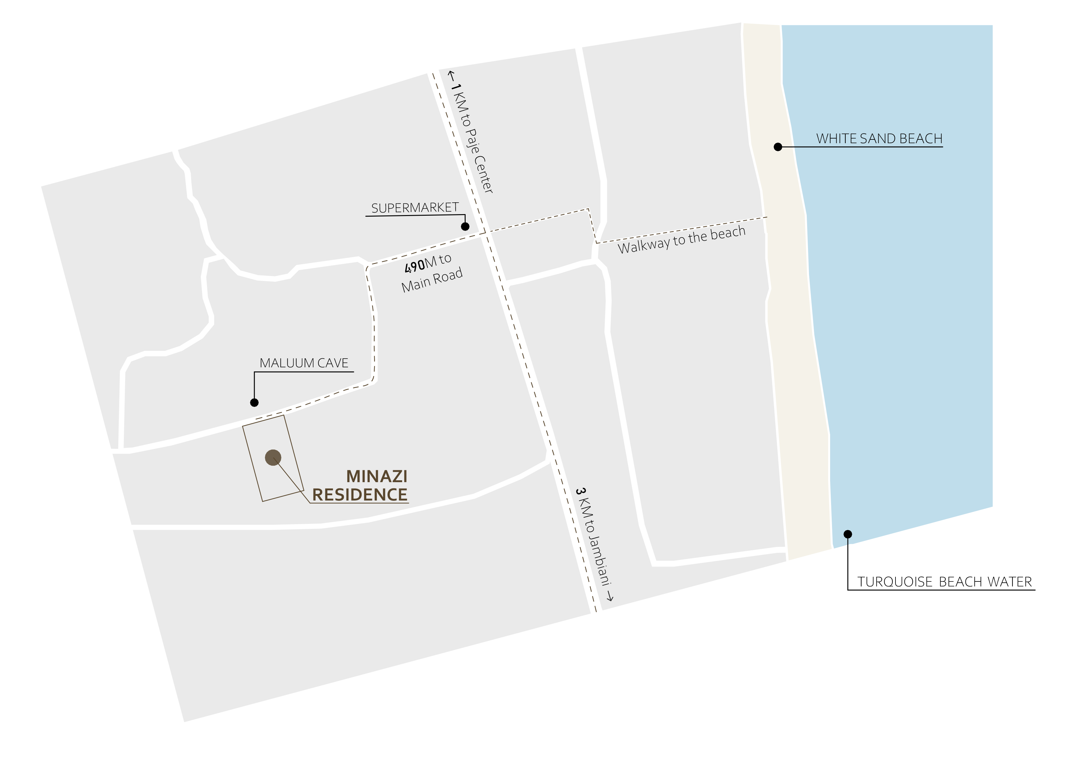 Map of Minazi Residence Location